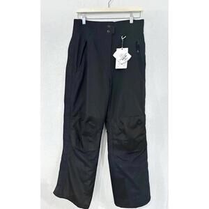 NWT Slalom Womens Snow Pants Black Solid Side Zip Weather Guard Stretch Size M